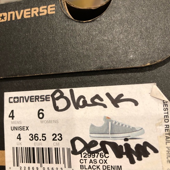 Converse CT AS OX Black Denim - Picture 3 of 4